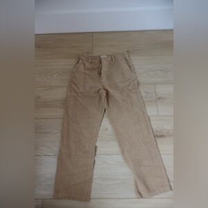 Brixton Khaki women’s corduroy wide leg trousers